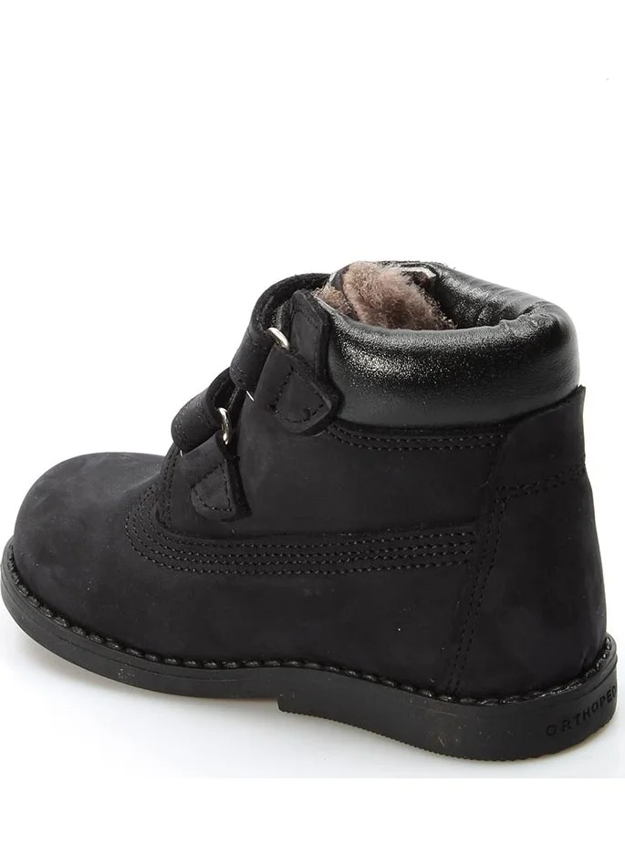 Fast Step Unisex Genuine Leather Furry Winter Comfortable Daily Velcro Baby Classic Boots 006kba1001