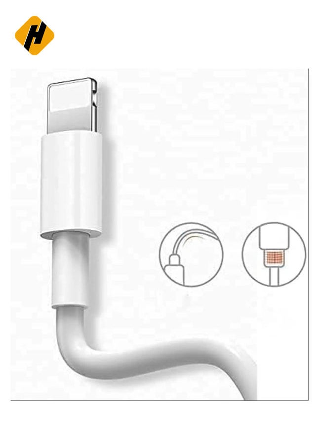 HuHa 20W Fast Charging Compaible For iphone 12 mini/12/12 Pro/13/13 pro/13 promax/13mini,Type C to Lightning Cable[MFi Certified] USB C to Apple PD Cable Fast Charger, iPad, Macbook (White 1M)  - Image 3