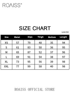 roaiss Women Highwaisted Cigarette Pants Loose Straight Pants Womens Versatile Jeans Solid Color Design High Waisted Slimming Womens Cropped Pants  - Image 2
