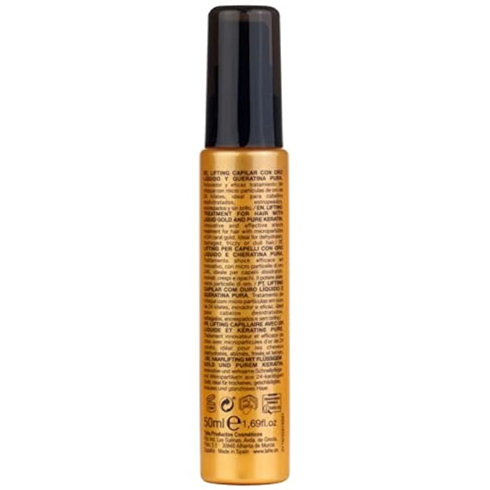 Tahe Gold Secret Lifting Hair Serum With Active Keratin and Liquid Gold, 50ml - Image 2