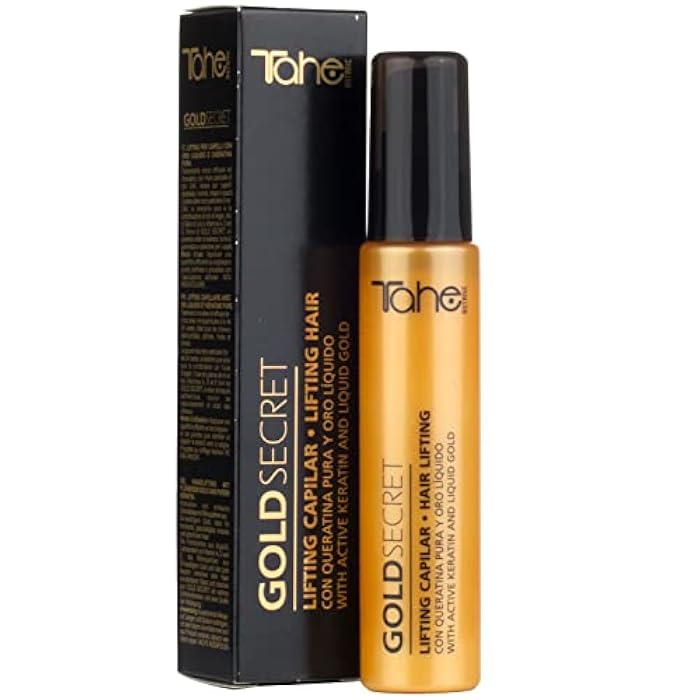 Tahe Gold Secret Lifting Hair Serum With Active Keratin and Liquid Gold, 50ml - Image 3