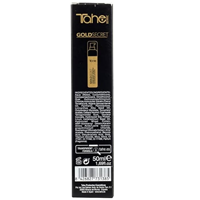 Tahe Gold Secret Lifting Hair Serum With Active Keratin and Liquid Gold, 50ml - Image 5