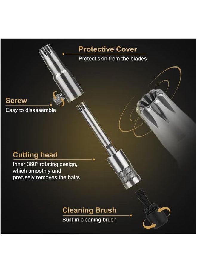 Excefore - Nose Hair Trimmer, Manual Nose Hair Trimmer, Professional Nose & Ear Hair Clipper, Stainless Steel Nose Hair Remover, Unisex, Battery-Free, Washable, Painless - Image 1