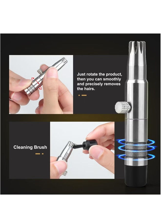 Excefore - Nose Hair Trimmer, Manual Nose Hair Trimmer, Professional Nose & Ear Hair Clipper, Stainless Steel Nose Hair Remover, Unisex, Battery-Free, Washable, Painless - Image 1