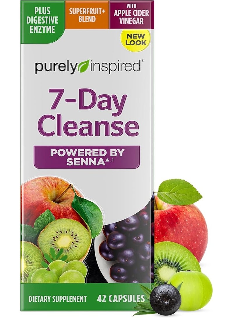 Purely Inspired, 100 percent Pure 7-Day Cleanse, 42 Easy-to-Swallow Veggie Capsules