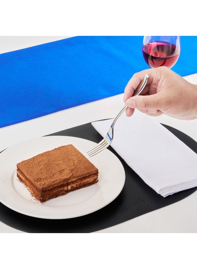 Restaurantware Speculo 7 Inch Dessert Forks, Set of 2 Dishwasher Safe Small Forks - Polished Finish, Round Edge, Silver 18/0 Stainless Steel Appetizer Forks, For Appetizers, Desserts, Or Samples - Image 5