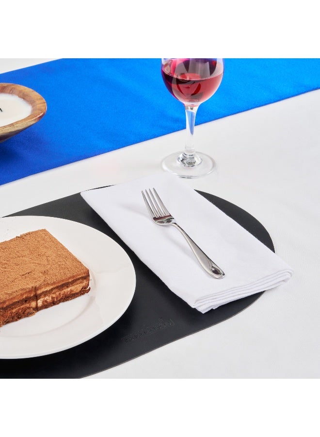 Restaurantware Speculo 7 Inch Dessert Forks, Set of 2 Dishwasher Safe Small Forks - Polished Finish, Round Edge, Silver 18/0 Stainless Steel Appetizer Forks, For Appetizers, Desserts, Or Samples - Image 4