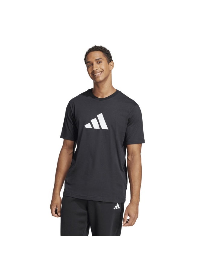 Adidas Adidas M Fi 3Bar Tee M Black Not Sports Specific T-Shirts For Men - Image 3