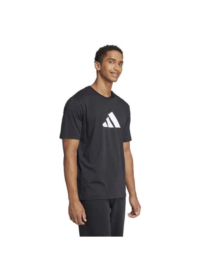 adidas تيشيرت أديداس M Fi 3Bar للرجال - أسود