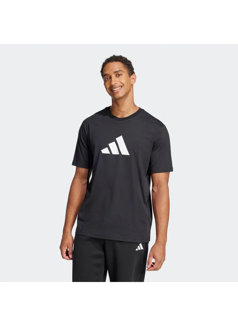 Adidas M Fi 3Bar Tee M Black Not Sports Specific T-Shirts For Men