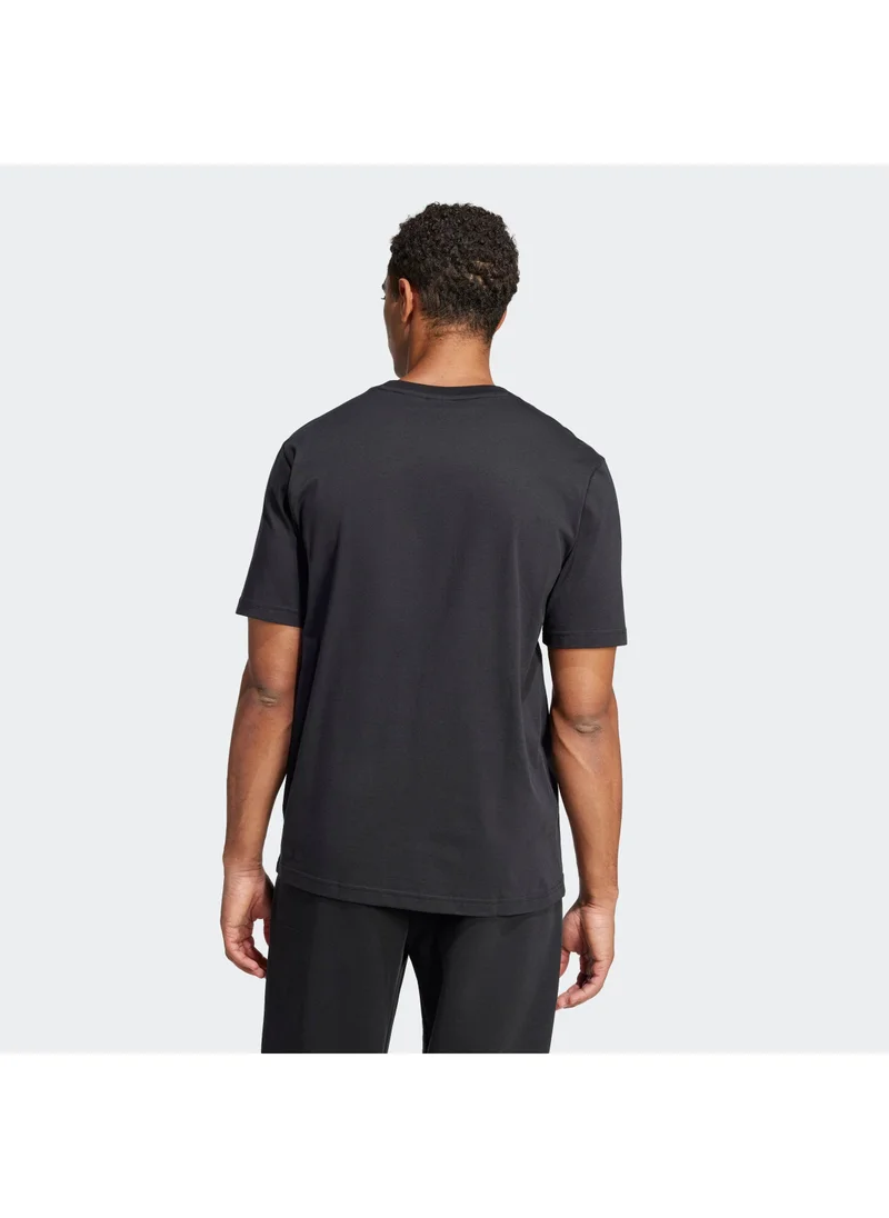 Adidas M Fi 3Bar Tee M Black Not Sports Specific T-Shirts For Men