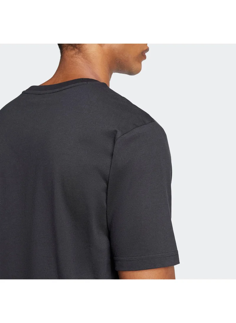 Adidas M Fi 3Bar Tee M Black Not Sports Specific T-Shirts For Men