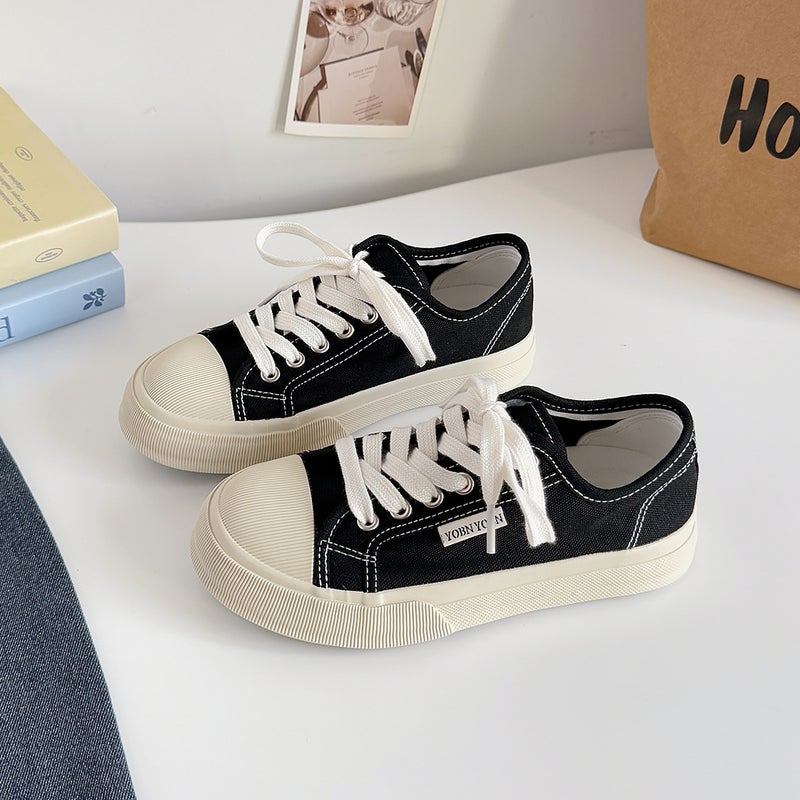 Women's Canvas Low Top Sneakers - Image 3