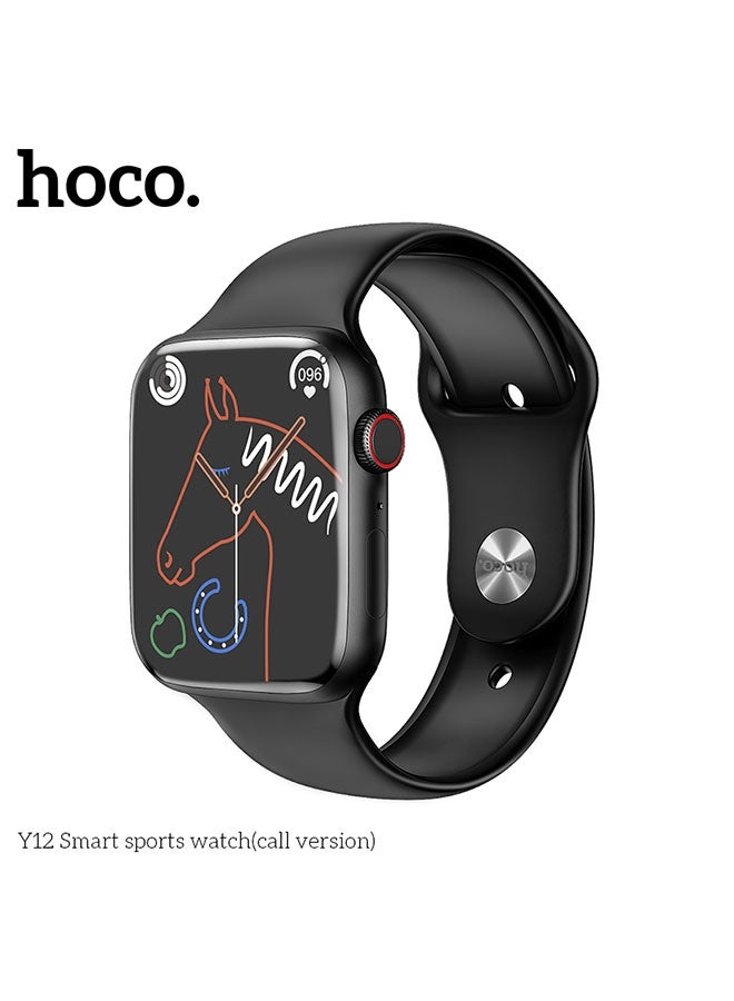 هوكو. سماعة رياضية ذكية Y12 (نسخة الاتصال) باللون الأسود - Image 4