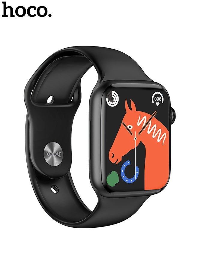 هوكو. سماعة رياضية ذكية Y12 (نسخة الاتصال) باللون الأسود - Image 1