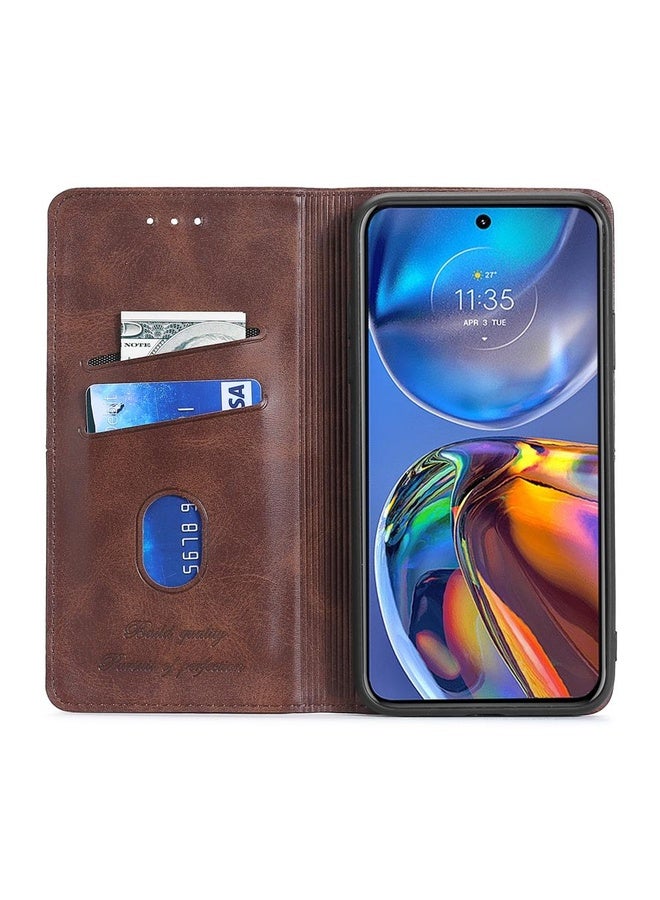 HuHa Case Cover For ZTE Tempo X/Vantage/Z839/N9137 Cow Texture Magnetic Horizontal Flip Leather Phone Case(Dark Brown) - Image 4