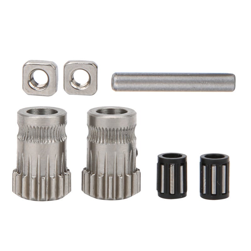 عدة بكرة الطابعة ثلاثية الأبعاد مع الصواميل والمحامل لجهاز Prusa i3 MK2/MK3 - مكونات تروس بديلة عالية الجودة - عجلة تغذية سلك متينة للطابعة ثلاثية الأبعاد - Image 2