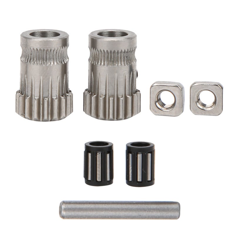 عدة بكرة الطابعة ثلاثية الأبعاد مع الصواميل والمحامل لجهاز Prusa i3 MK2/MK3 - مكونات تروس بديلة عالية الجودة - عجلة تغذية سلك متينة للطابعة ثلاثية الأبعاد - Image 4