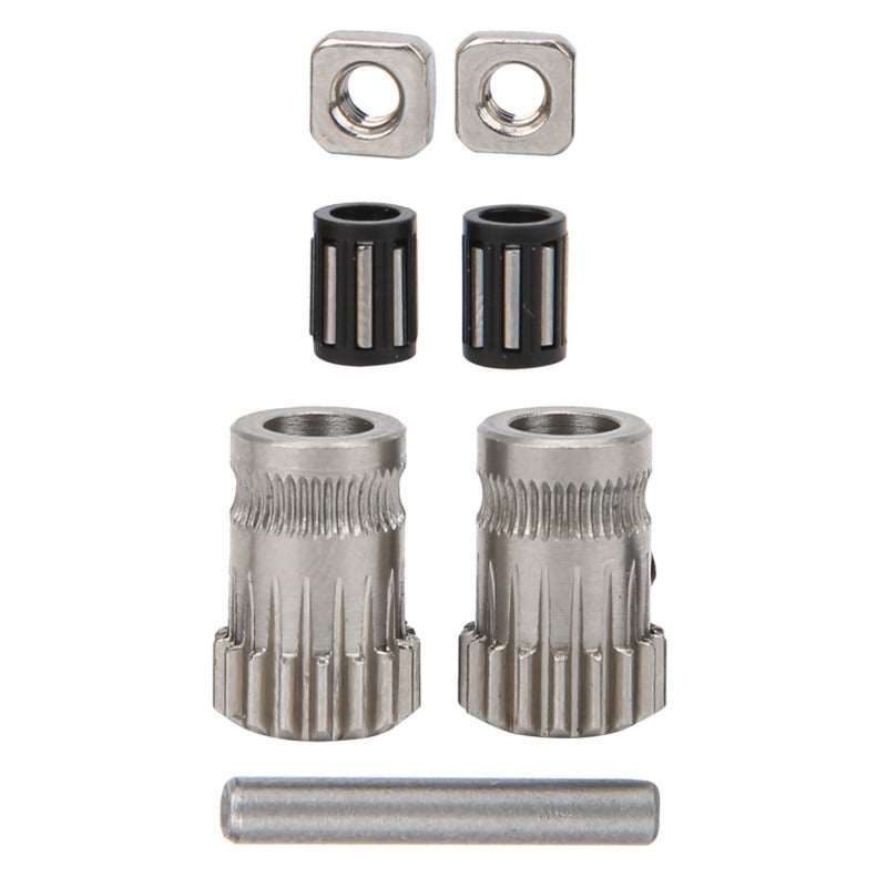 عدة بكرة الطابعة ثلاثية الأبعاد مع الصواميل والمحامل لجهاز Prusa i3 MK2/MK3 - مكونات تروس بديلة عالية الجودة - عجلة تغذية سلك متينة للطابعة ثلاثية الأبعاد - Image 1