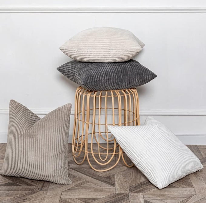 SPRING NEUTRAL PILLOW COVERS 18X18 SET OF 4 VELVET BOHO DECORATIVE THROW PILLOWS FOR COUCH LIVING ROOM BED BEDROOM SOFA 18X 18 NEUTRAL