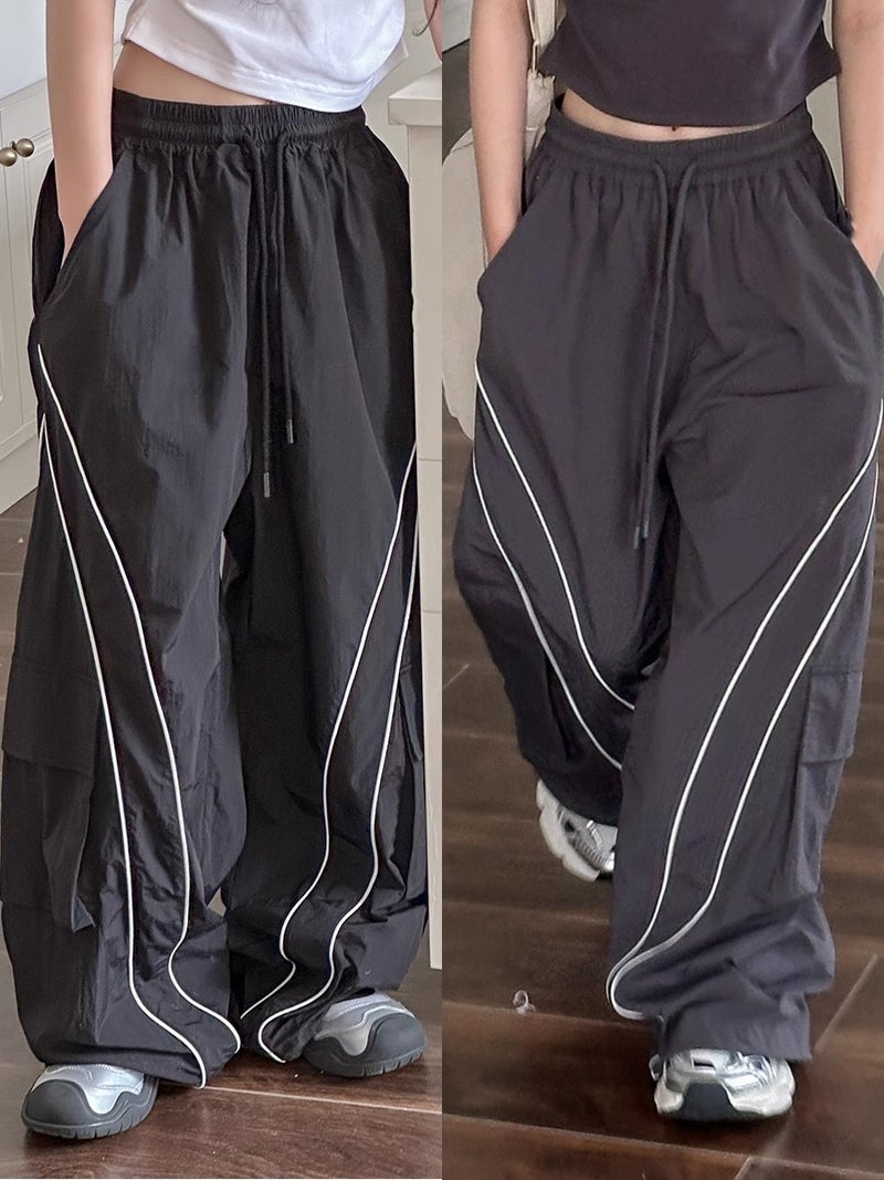 Girls' Fashion Workwear Casual Pants 2025 Arrival Zhongda Children'S Loose Straight Boys' Anti-Mosquito Pants Children'S Wear - Image 2