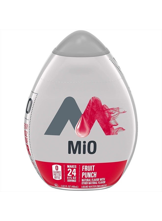 mio محسن مياه سائل مي أو - يصنع 24 حصة + فيتامينات، 1.62 أونصة لكل منها، (فاكهة البونش، عبوة من 2) - Image 1