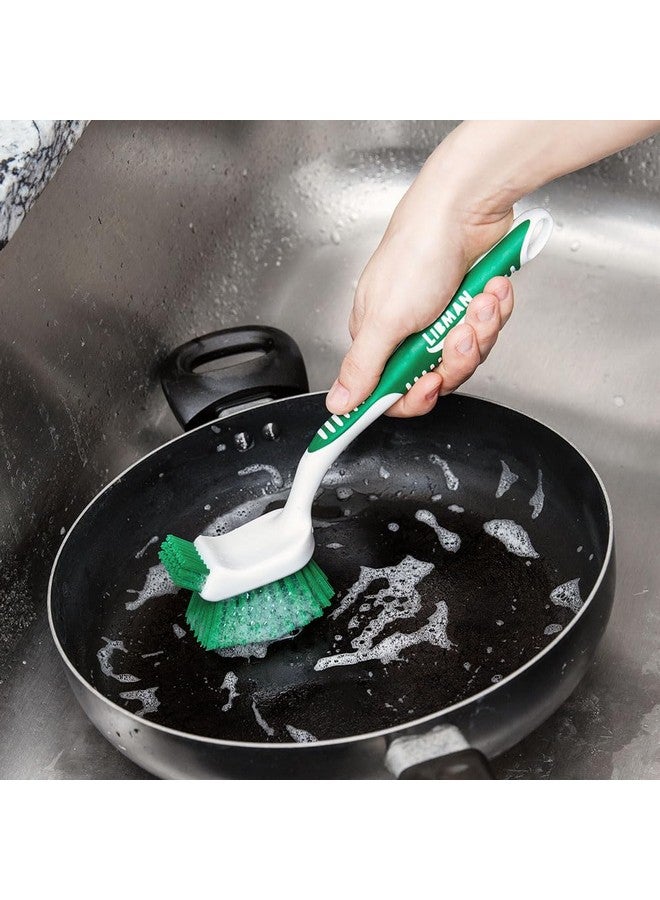 Libman Heavy Duty Scrub Brush Kit | Cleaning Brushes for Household Use | Tub Scrubber | Easy Grip Scrub Brush | Big Job Kitchen Brush | Dual Sided Tile & Grout Brush | 3 Different Brushes Included - Image 4