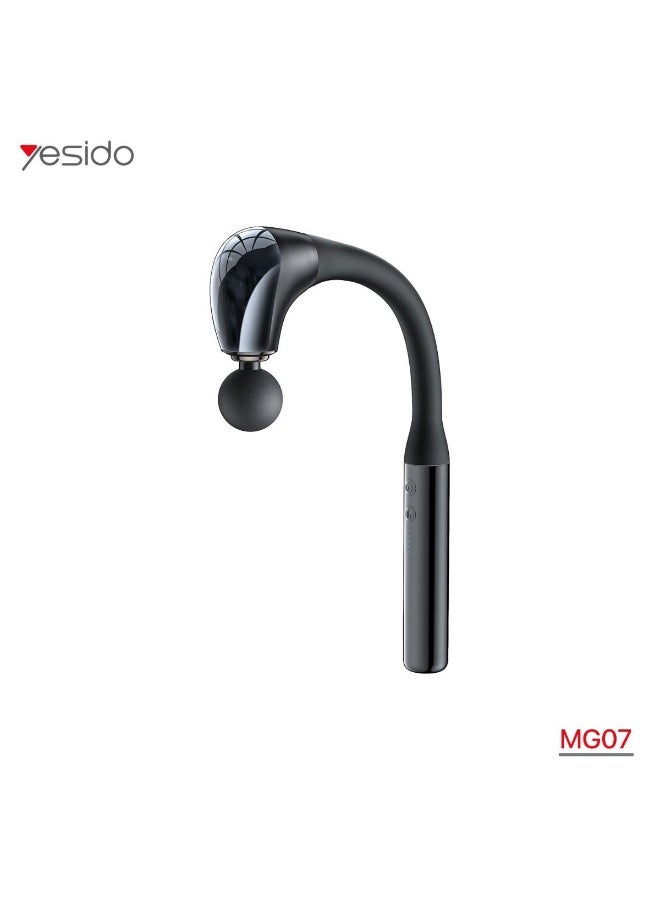 يسيدو جهاز تدليك الرقبة والكتف المحمول Yesido MG07، بتصميم منحني وموتور قوي، للتدليك العميق، شحن تايب سي - أسود - Image 1