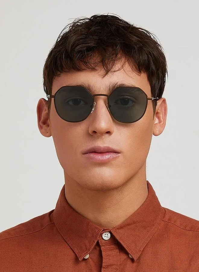 30Sundays 30Sundays Men Turn Up Geometric Sunglasses
