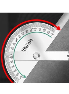 Generic High-precision Professional Carpentry Stainless Steel Angle Protractor Woodworking Hobbyists Multifunction Measuring Tool Angle Ruler  - Image 5