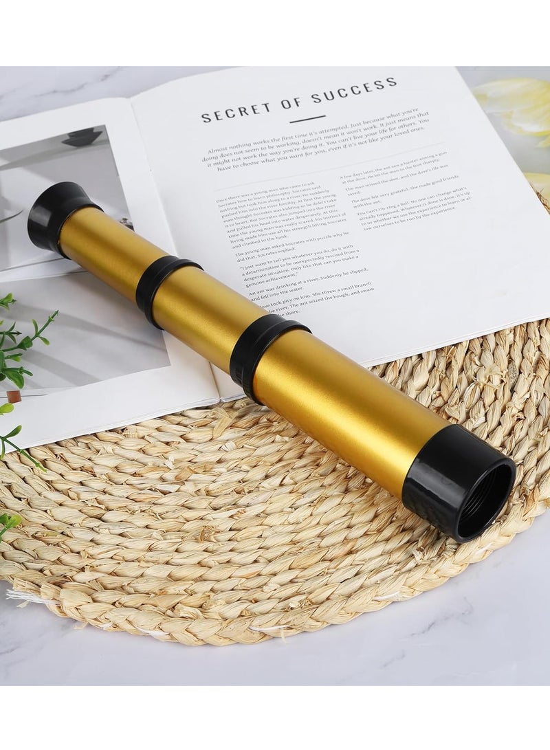 VADCRE Kids Monocular Pirate Telescope Toy, Portable Telescope with Retractable Design for Boys and Girls, Gold - Image 2