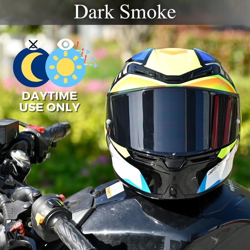 Logto K6S Dark Smoke Visor Replacement for Motorcycle Helmets - Image 2