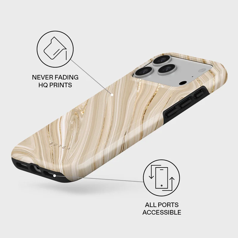 Burga iPhone 17 Pro Max Full Glam Burga iPhone 17 Pro Max Full Glam Premium Case Compatible with Hybrid Dual-Layer Hard Shell + Silicone Protection - Scratch-Resistant Shockproof Mobile Cover  | Best Price UAE