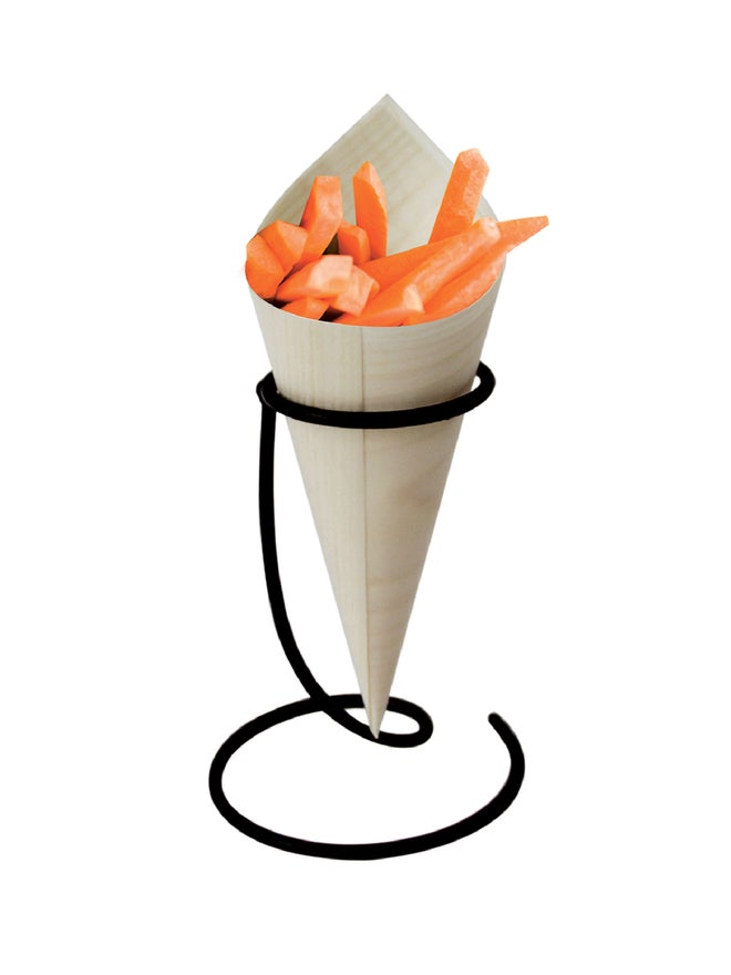 Cuisine Art 30-Pieces Wooden Cone Refill Holder - Image 3