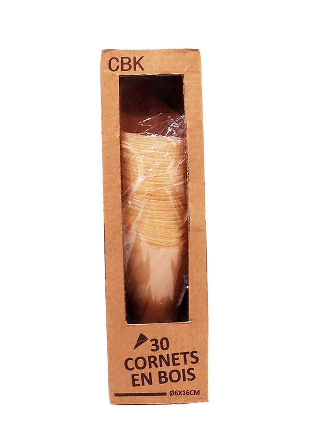 Cuisine Art 30-Pieces Wooden Cone Refill Holder - Image 2