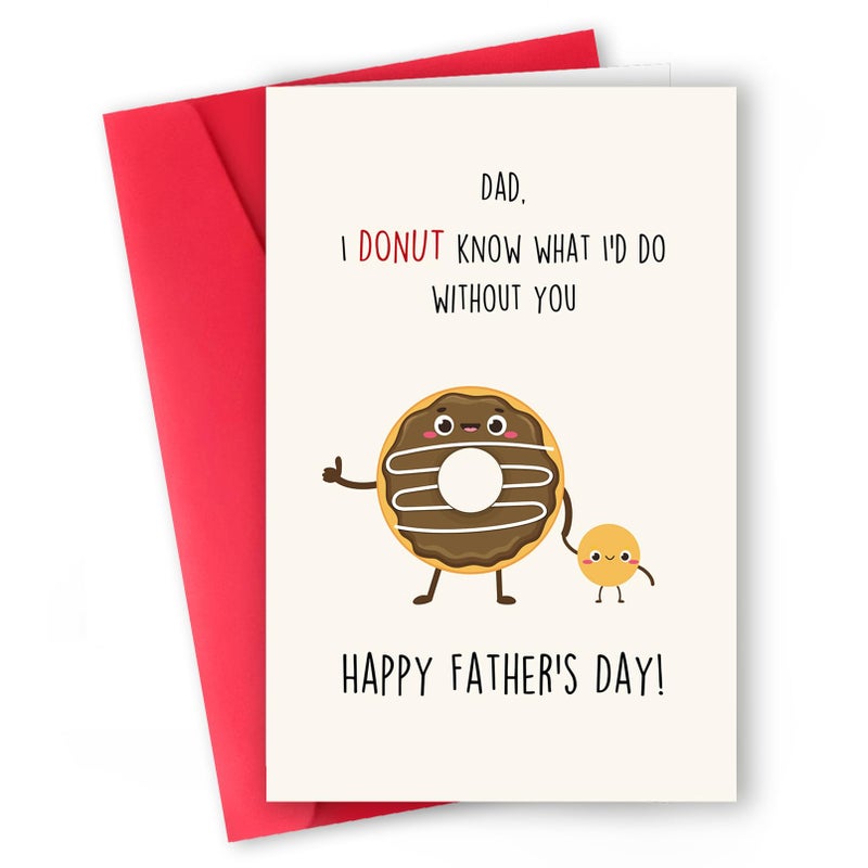 ICOOLYI Funny Father’s Day Card Gift for Dad - Fathers Day Card from Daughter, Son, Kids - Gifts for Dad Who Wants Nothing - Image 1