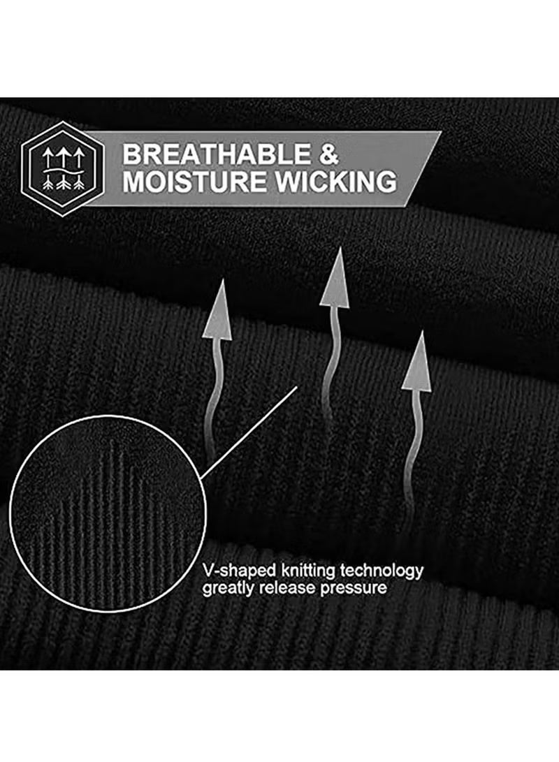 Sun UV Protection Cooling Arm Sleeves, for Men & Women, UPF 50 Arm Cover, Arm Sun Sleeves Compression UV Protection Cooling, Cycling, Driving, Golf, Running (Black) - Image 2