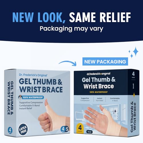 Dr. Frederick's Original Waterproof Thumb & Wrist Brace - 4 ct - Spica Splint - Tendonitis Brace for Arthritis, De Quervain's - Fits Left or Right Hand - Women & Men - Pain Relief & Comfort - Small - Image 2