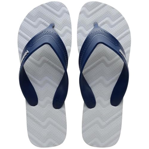 Havaianas - Track Waves, Comfortable, Secure and Durable Flip Flops, Wide Rounded Straps and Ergonomic Tread Outsole for Men, Ice Grey, 43/44 EU - Image 1