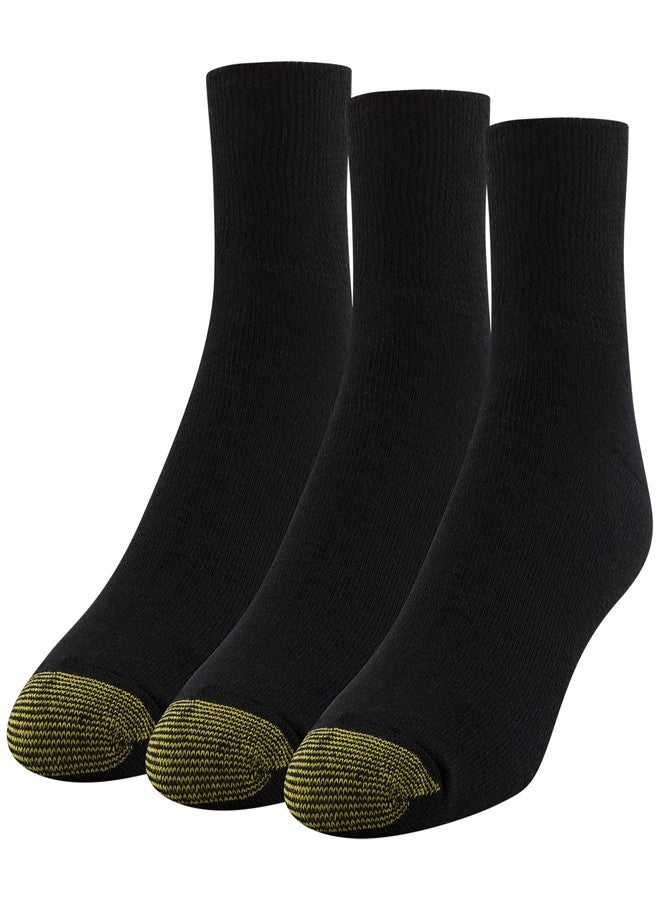 GOLDTOE Men's Non Binding Ankle Socks, Multipairs, Black (3-Pairs), X-Large - Image 1