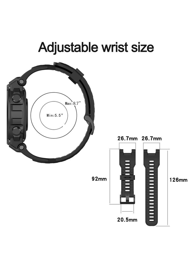 Band Compatible with Amazfit T-Rex Band Soft Silicone Wristbands Replacement Bracelet Sport Strap Smart Watch Accessories-with Install Tools  - Image 5