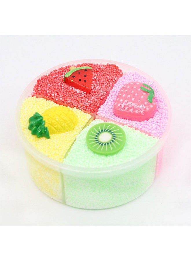 NIBEMINENT 4-In-1 Donut Themed Stress Reliever Sturdy Durable Crystal Mud Slime Toy Set 7x5x7cm  - Image 5