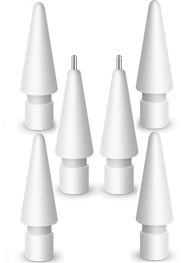 MEKO Replacement Pencil Tips for Apple Pencil 2nd Generation/ 1st Generation Tips,iPencil Tip Nibs Accessories for iPad Pro/Apple Pencil Pro/USB-C (6 Pack) - Image 1