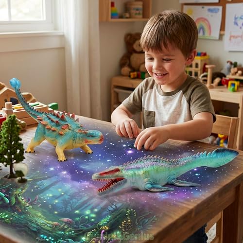 Gemini&Genius GeminiGenius Ankylosaurus Dinosaur Toy for 3 4 5 6 7 Year Old Kids Realistic Sculpting Texture Dino Animals Great Birthday Gift for Kids Ages 4 Years Old Up - Image 5