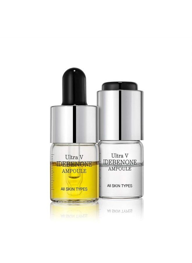 Idebenone Ampoule, 0.2 Fluid Ounce x 4 count, EGF, Peptide, Wrinkle Improvement Serum