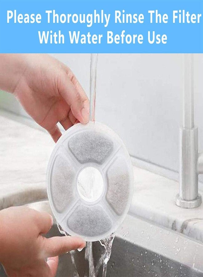 RLSHEN Cat water fountain filters replacement Premium Cotton Activated Carbon And Resin Ion Particles Replacement Pet Water dispenser filter for Cat&Dog Pet Water Fountain Filter Keep Water Fresh (10) - Image 5