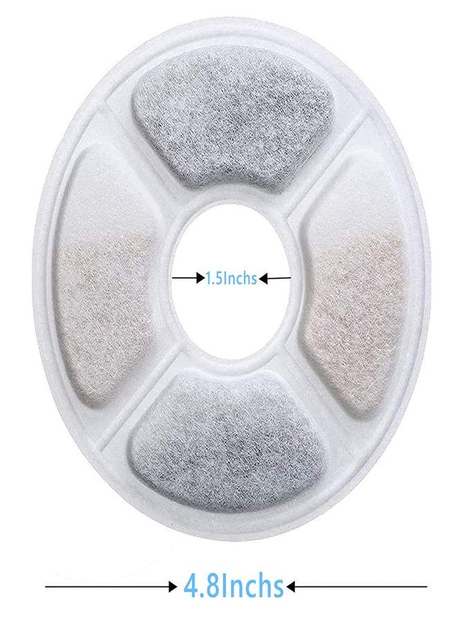 RLSHEN Cat water fountain filters replacement Premium Cotton Activated Carbon And Resin Ion Particles Replacement Pet Water dispenser filter for Cat&Dog Pet Water Fountain Filter Keep Water Fresh (10) - Image 2