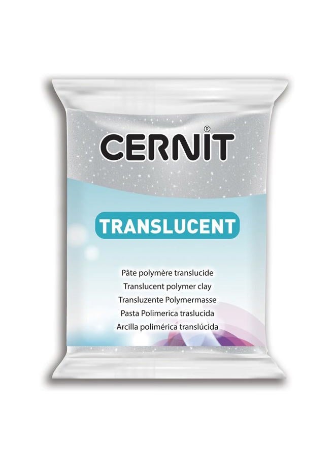 CERNIT Transparant Clay 56g, Translucent White, 7 x 5.5 x 1.5 cm - Image 1