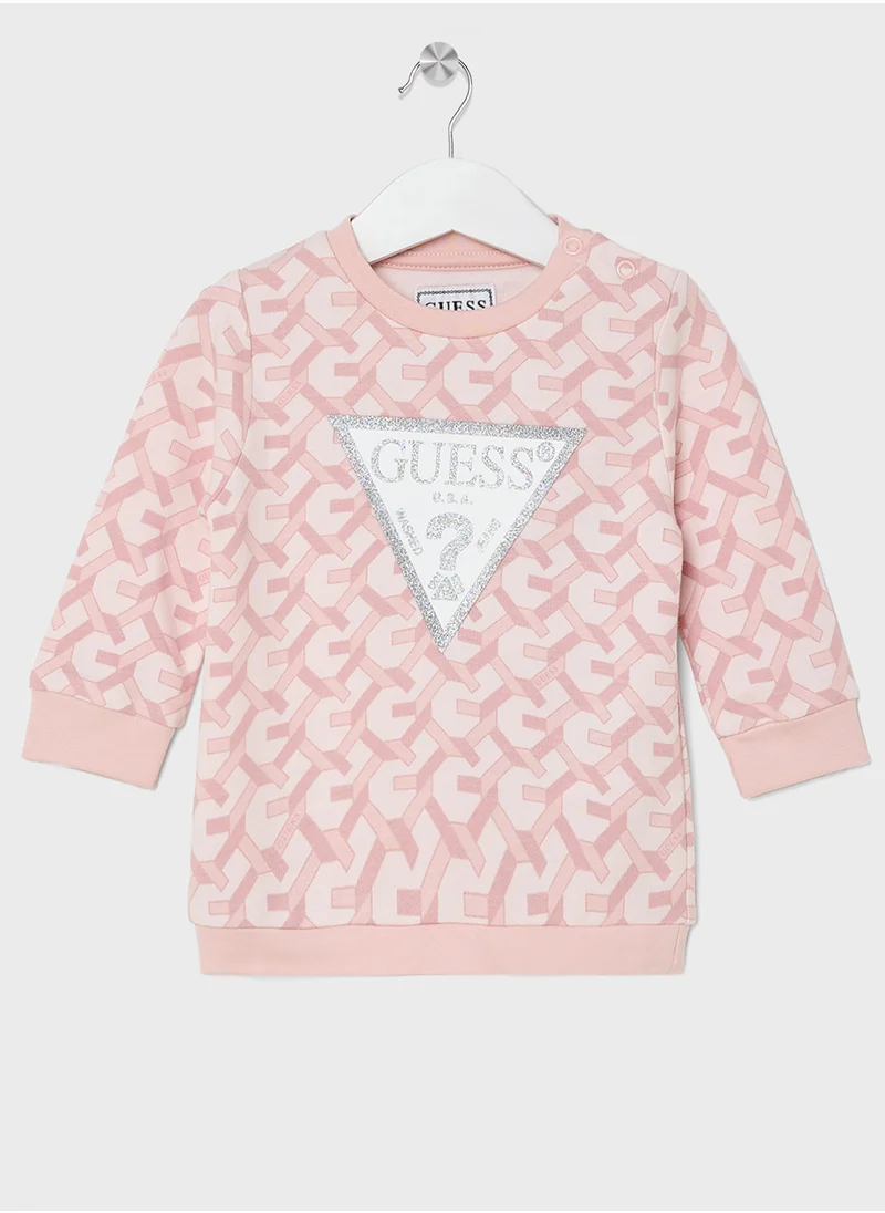 جس Kids Logo Detail T-Shirt Sets