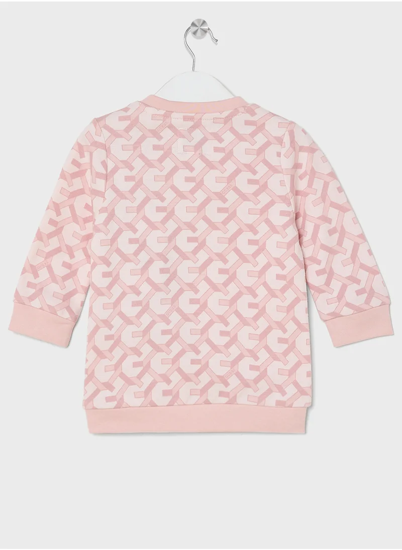 جس Kids Logo Detail T-Shirt Sets